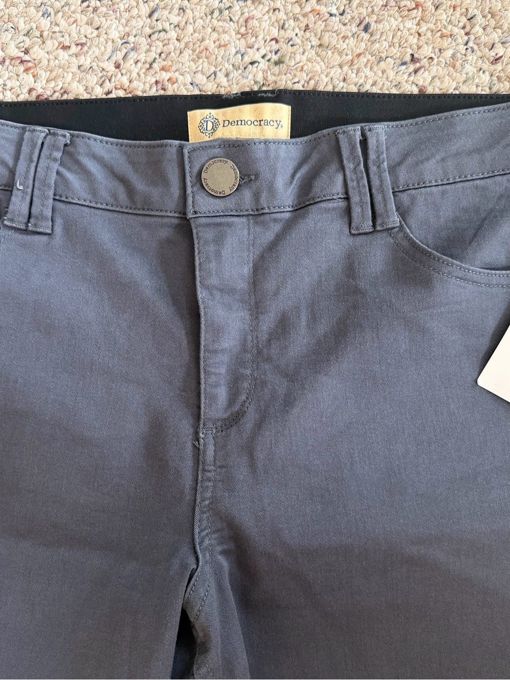 Democracy Slate Gray Straight Leg Pants - Picture 4 of 4